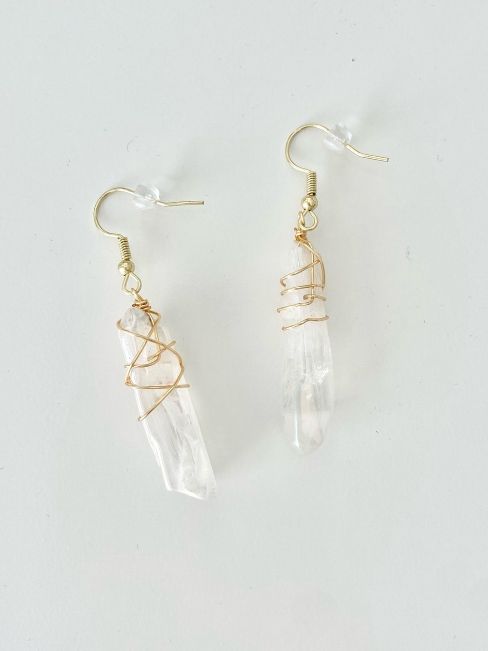Clear Crystal Earrings - Picture 5 of 6